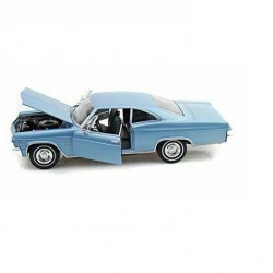 Macheta auto Chevrolet Impala SS 396 coupe 1965 albastru, 1:24 Welly