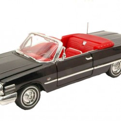 Macheta auto Chevrolet Impala Convertible negru 1963, 1:24 Welly