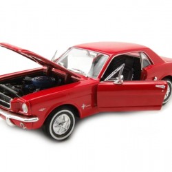 Macheta auto Ford Mustang Coupe rosu 1964, 1:24 Welly