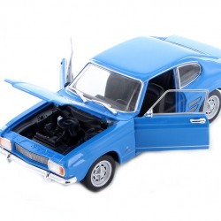 Macheta auto Ford Capri I 1600 GT XLR albastru 1969, 1:24 Welly
