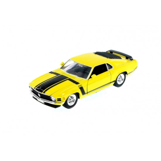Macheta auto Ford Mustang Boss 302 yellow 1970, 1:24 Welly