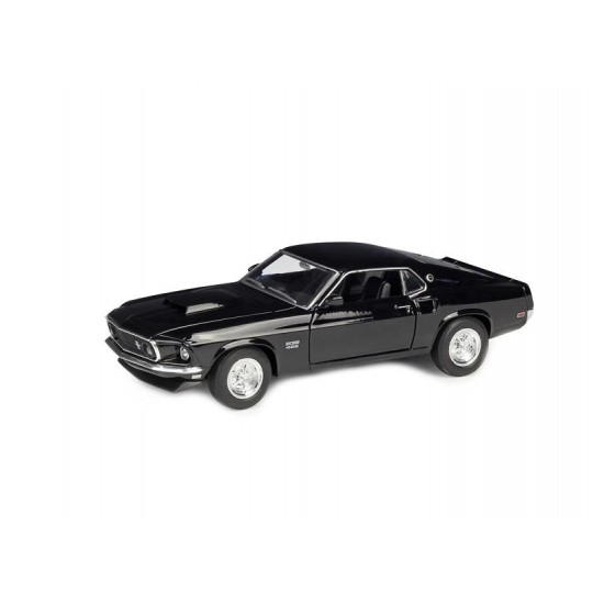 Macheta auto Ford Mustang Boss 429 black 1969, 1:24 Welly