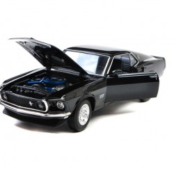 Macheta auto Ford Mustang Boss 429 black 1969, 1:24 Welly