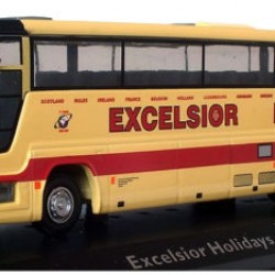 Macheta autobuz Plaxton Excaliber - Excelsior Holidays, 1:76 Atlas