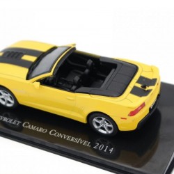 Macheta auto Chevrolet Camaro decapotabil 2014 galben, 1:43 Ixo