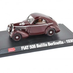 Macheta auto Fiat 508 Balilla Berlinetta #45 visiniu 1936 Mille Miglia
