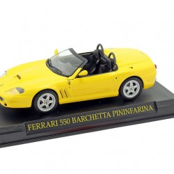 Macheta auto Ferrari 550 Barchetta Pininfarina galben, 1:43 Altaya