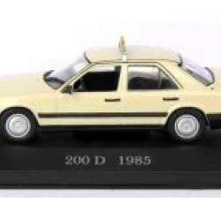 Macheta auto Mercedes Benz 200D W124 Taxi 1985, 1:43 Altaya/Ixo