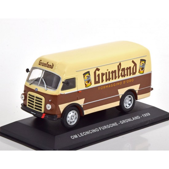 Macheta auto OM Leoncino Delivery Van Grunland 1959, 1:43 Ixo
