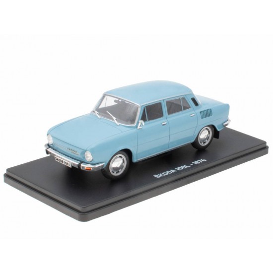 Macheta auto Skoda 100L blue 1974, 1:24 Colectia Automobile de Neuitat – World – Hachette