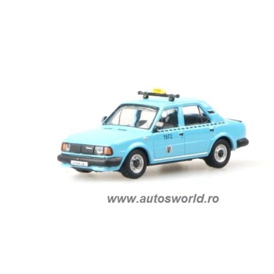 Skoda 120L Taxi albastru, 1:72 Abrex