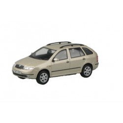Macheta auto Skoda Fabia Combi crem metalizat, 1:43 Abrex