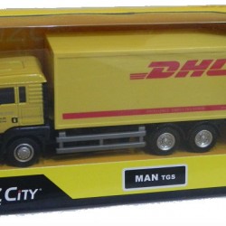 Macheta Camion MAN TGS transport DHL, 1:64 RMZ City