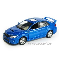 Macheta auto Subaru WRX Sti albastru 4 inch, 1:43 RMZ City