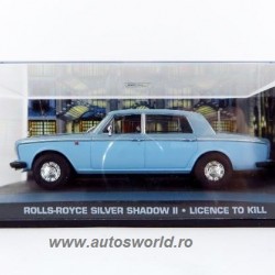 Macheta auto Rolls Royce Silver Shadow II bleu James Bond, 1:43 Eaglemoss